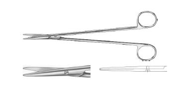 НЕЛЬСОН-МЕТЦЕНБАУМ НОЖИЦІ ПРЯМ. 250MM